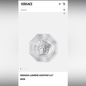 Authentic Versace crystal ash tray
